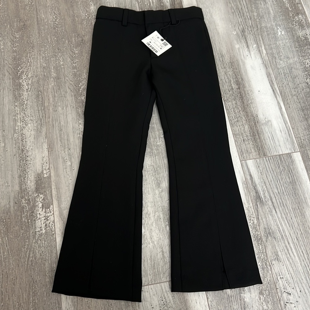 Zara Rib Detail Flare Pants - Picture 5 of 11